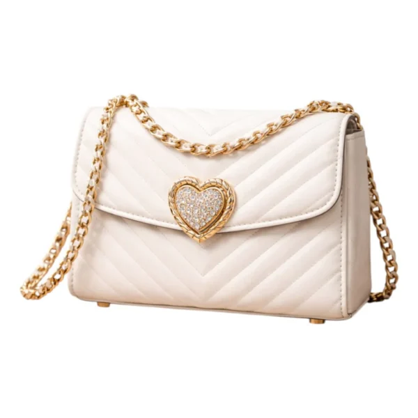 Zotix Elegant Heart Lock Chain Shoulder bag